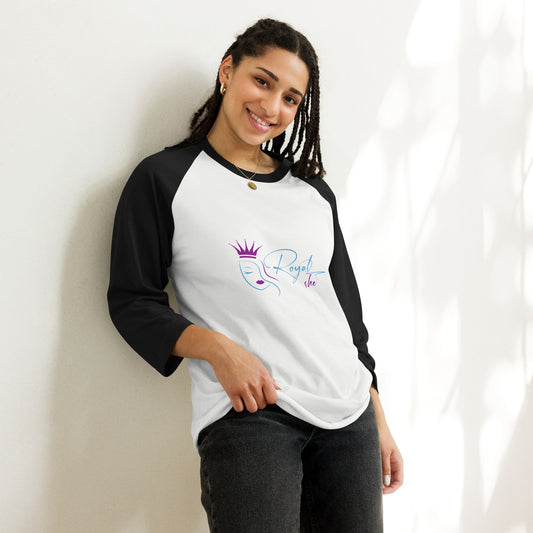 Royal She 3/4 Sleeve Raglan Shirt