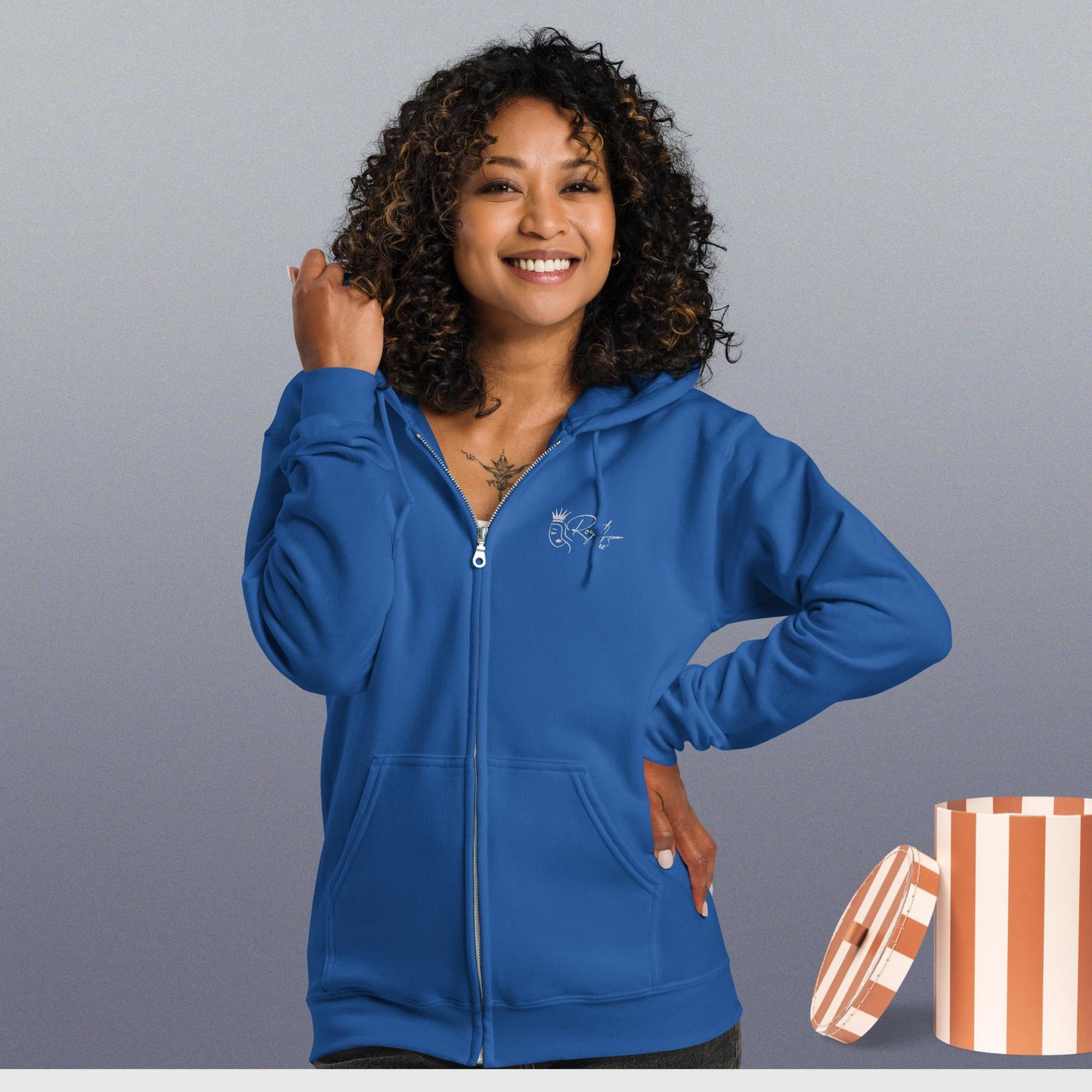 Royal She Heavy Blend Zip Hoodie