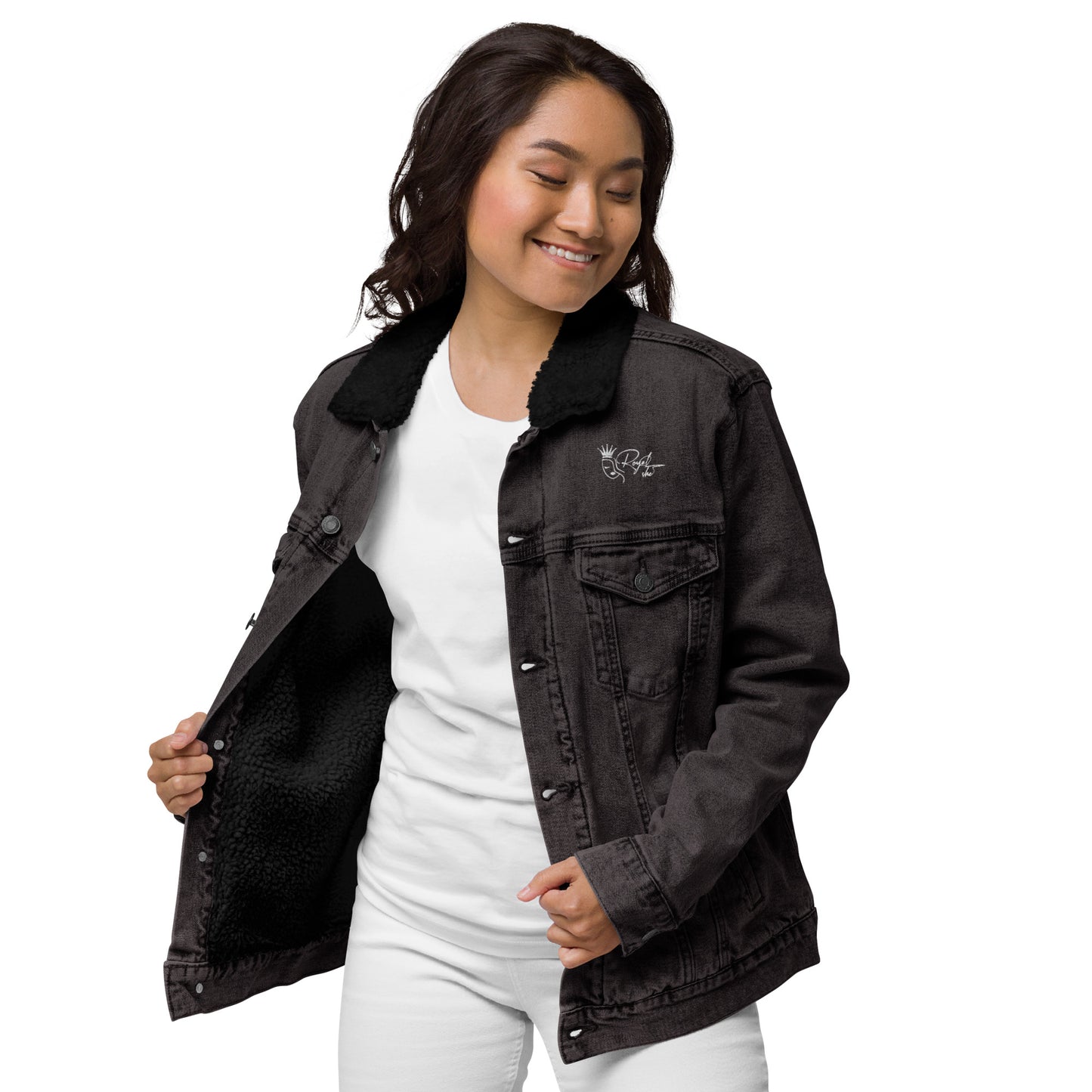 Royal She Denim Sherpa Jacket