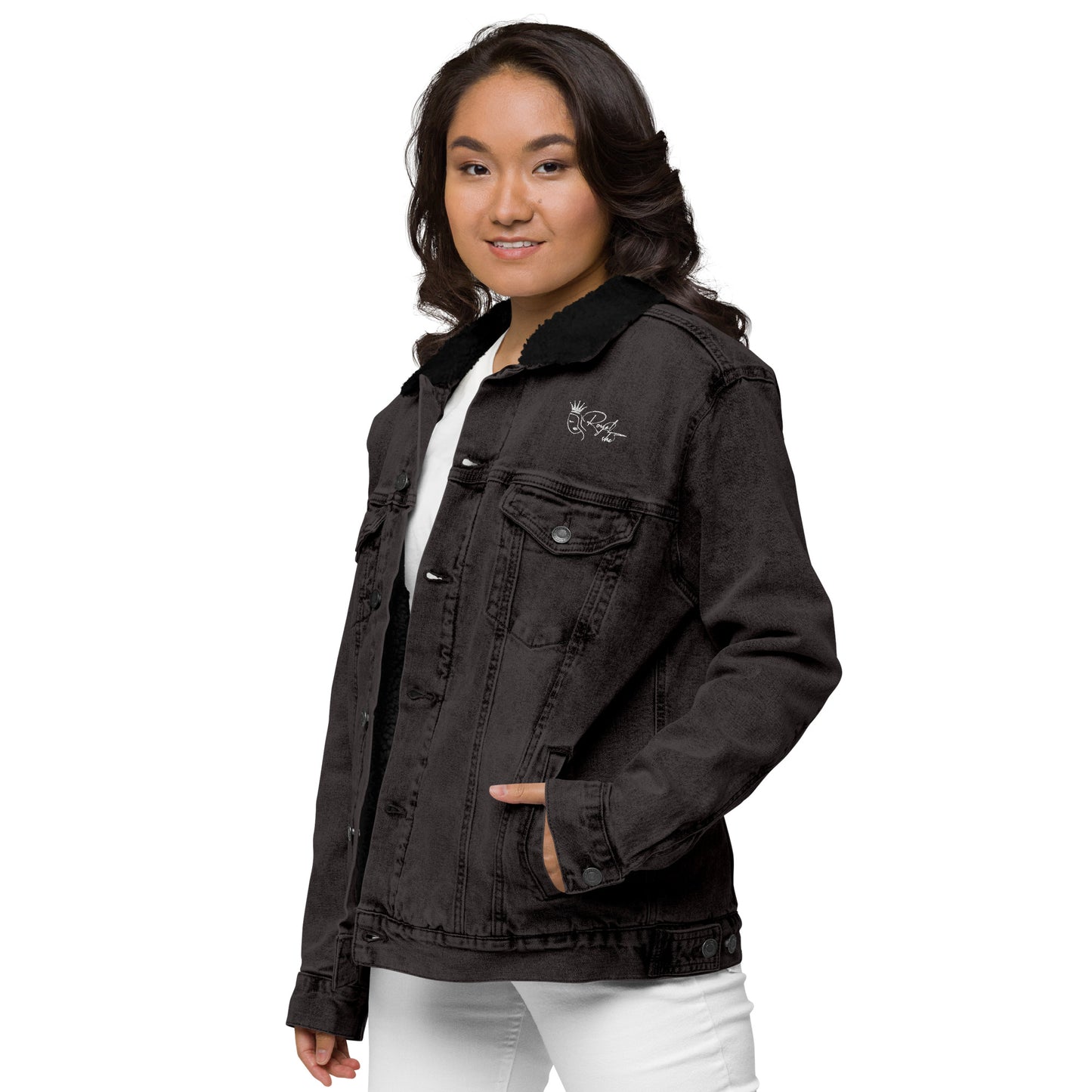 Royal She Denim Sherpa Jacket