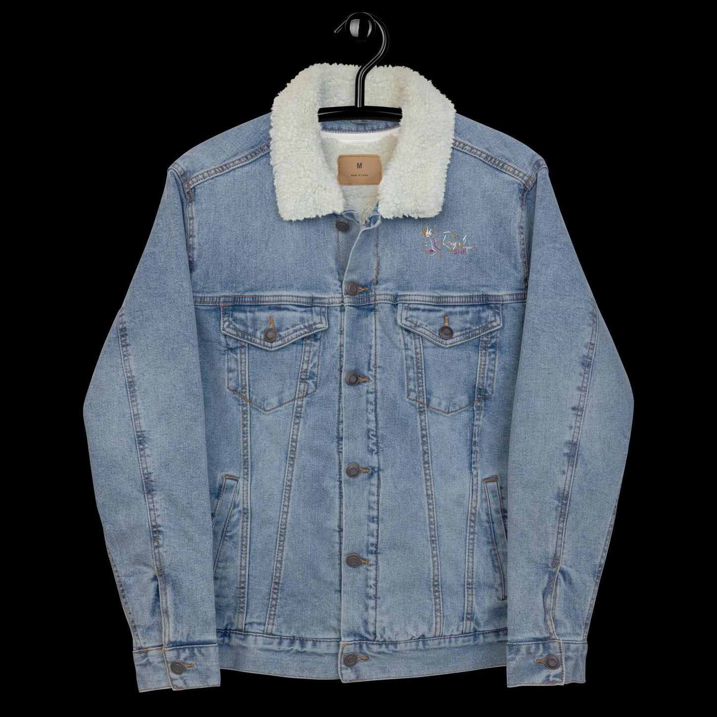 Unisex denim sherpa jacket