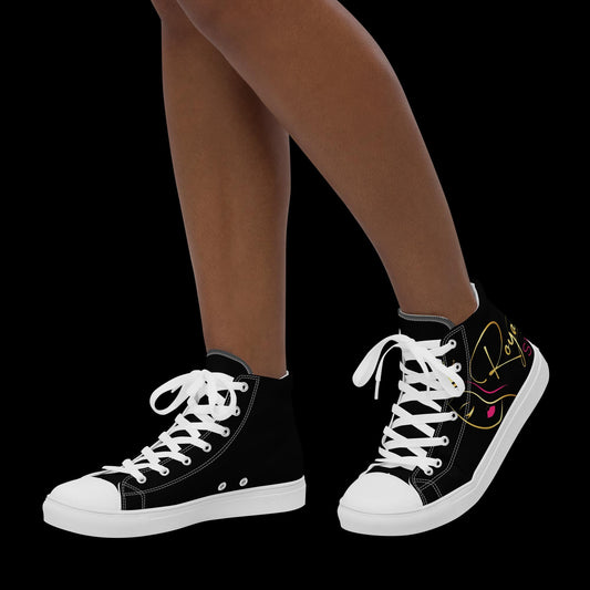 Women’s high top canvas shoes