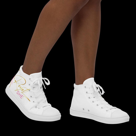 Women’s high top canvas shoes